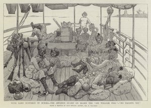 Med Lord Dufferin i Burma, Advance Guard om bord på Sir William Peel, No Dacoits Yet